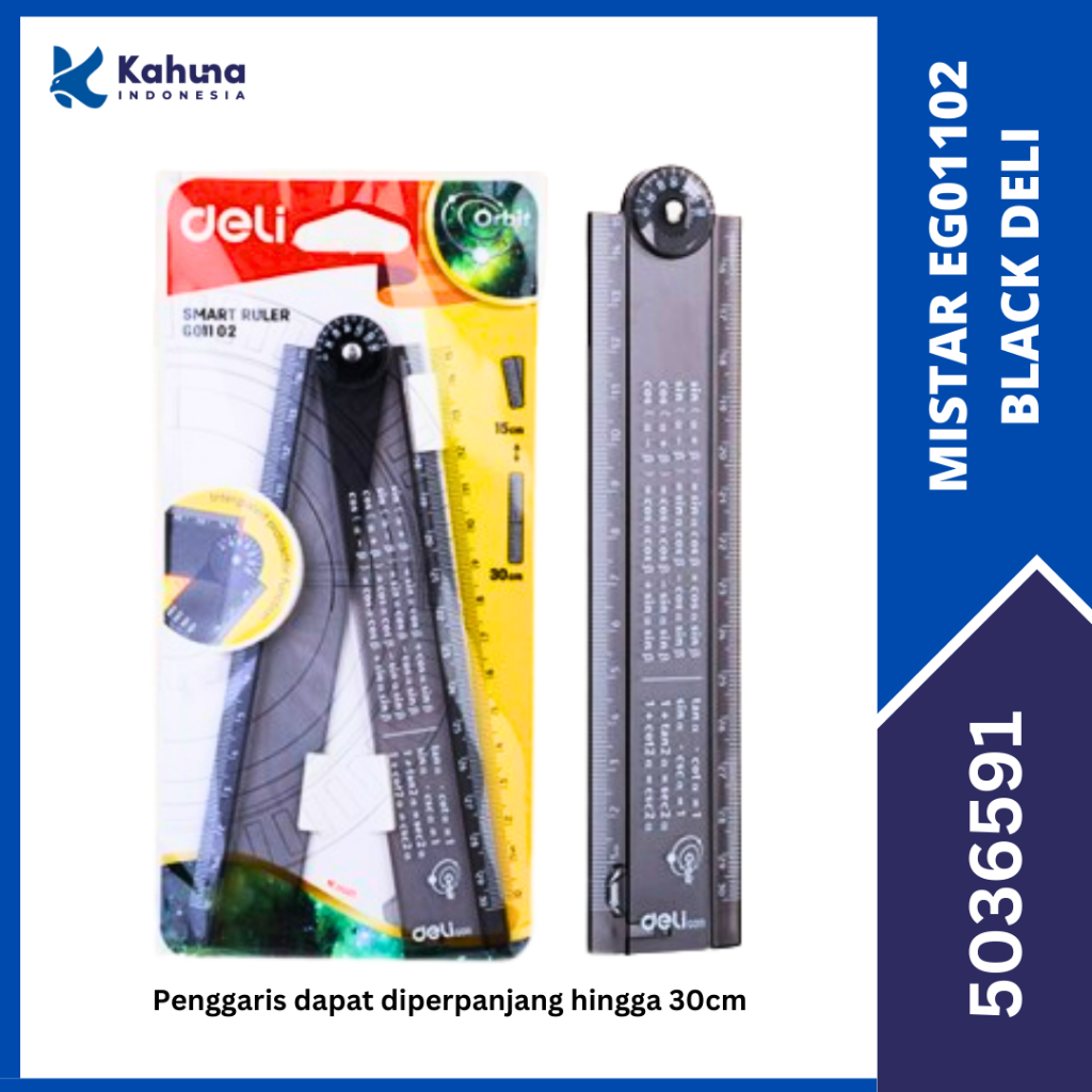 

Deli Foldable Ruler / Penggaris Transparan 30cm Dapat Dilipat Tidak Mudah Patah EGO1102 [5036591]