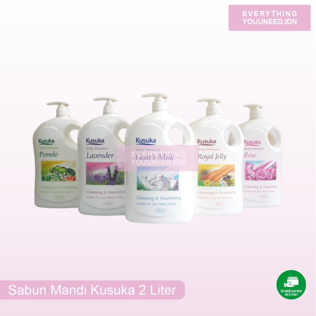 Kusuka Sabun Mandi Cair 2 Liter Botol