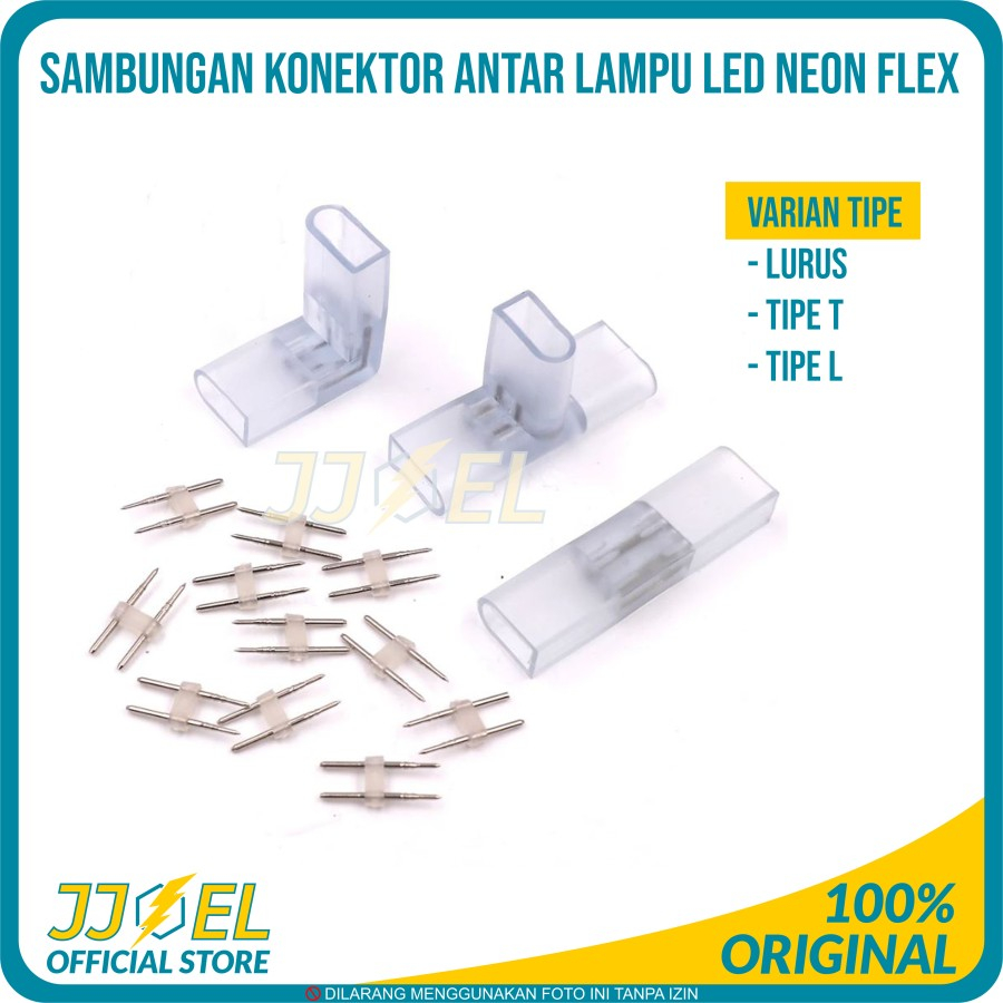 SAMBUNGAN KONEKTOR ANTAR LAMPU LED NEON FLEX 2835 SMD 120LED
