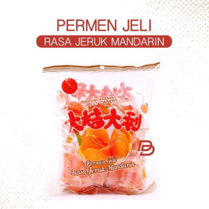 

[ECER] Permen Jelly Rasa Jeruk Mandarin Bekal Bento Sekolah Anak Camilan Jeli Candy Chen Liang Ji