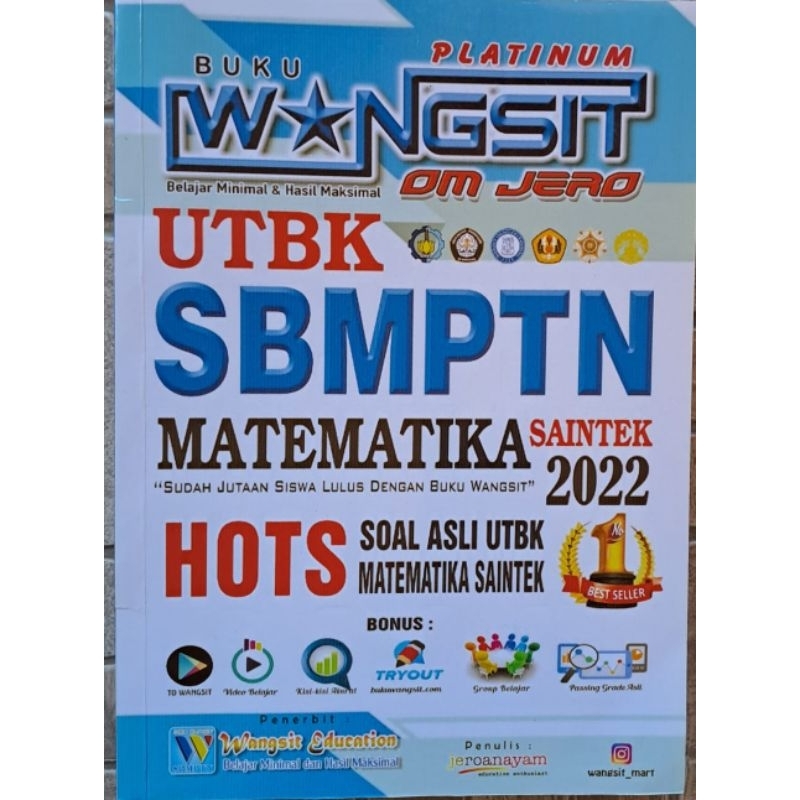 

Buku Wangsit Om Jero UTBK SBMPTN Matematika 2022