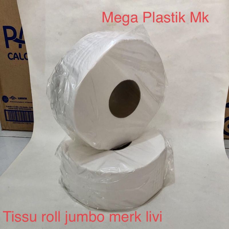 Tissu Toilet Livi Eco JRT 1200's 2 Ply Roll Jumbo