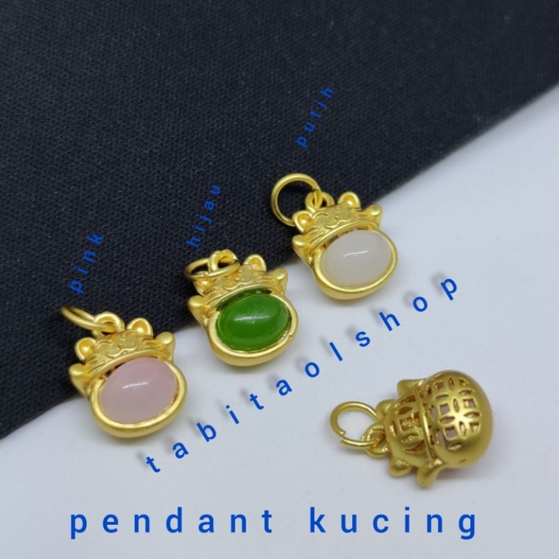 Charm pendant animal kucing DIY hiasan aksesoris gelang