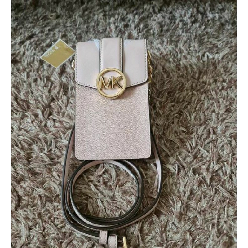 Tas Mk Michael kors phone blush pink sling bag new original