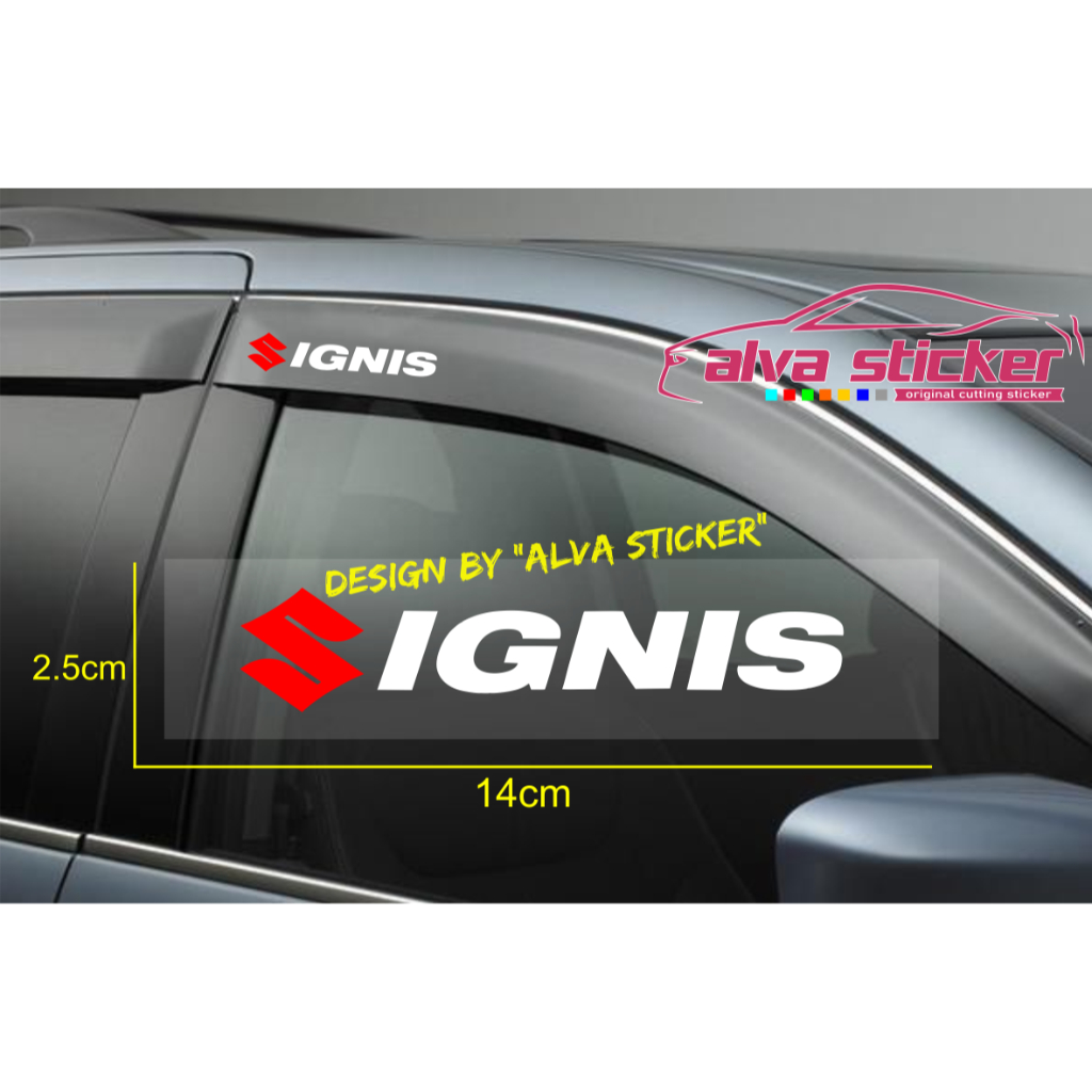 terbaru sticker ignis stiker talang air mobil suzuki ignis 2 buah keren