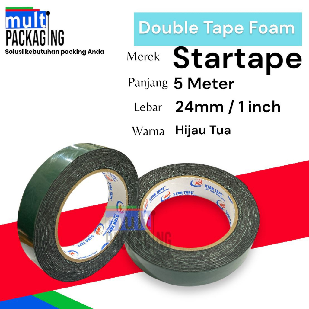 

Double Tape busa / Double tape PE foam uk. 24mm x 5 meter Dusan