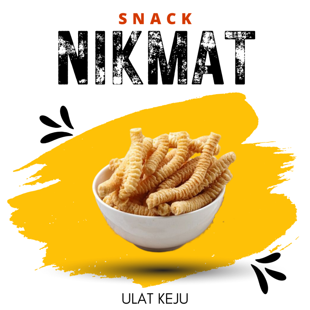 

[SNACK NIKMAT] Kue Ulat Keju / Ulet Keju / Snack Cemilan Makanan Ringan / Camilan Gurih Asin