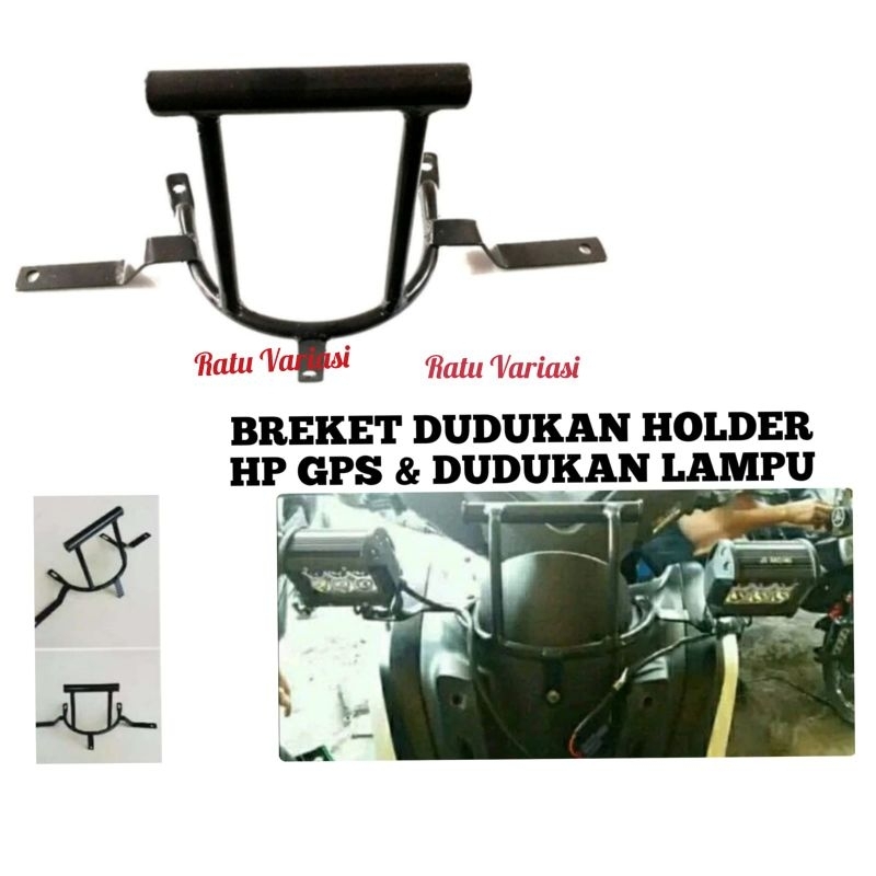 Breket GPS Nmax/Breket Holden plus kedudukan lampu tembak
