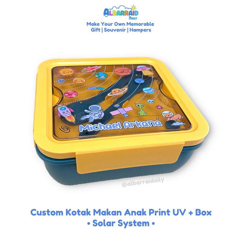 Custom Lunch Box Anak | Kotak Bekal Kotak Makan Anak | Goodie Bag Kado Ultah