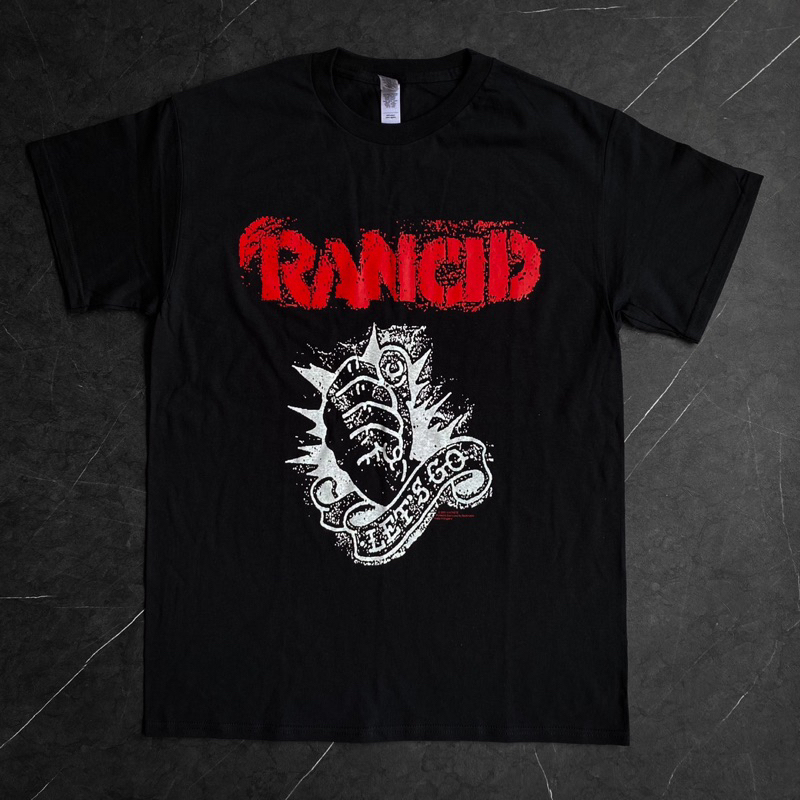 Tshirt Band Pria Wanita Rancid - Lets Go Original Official