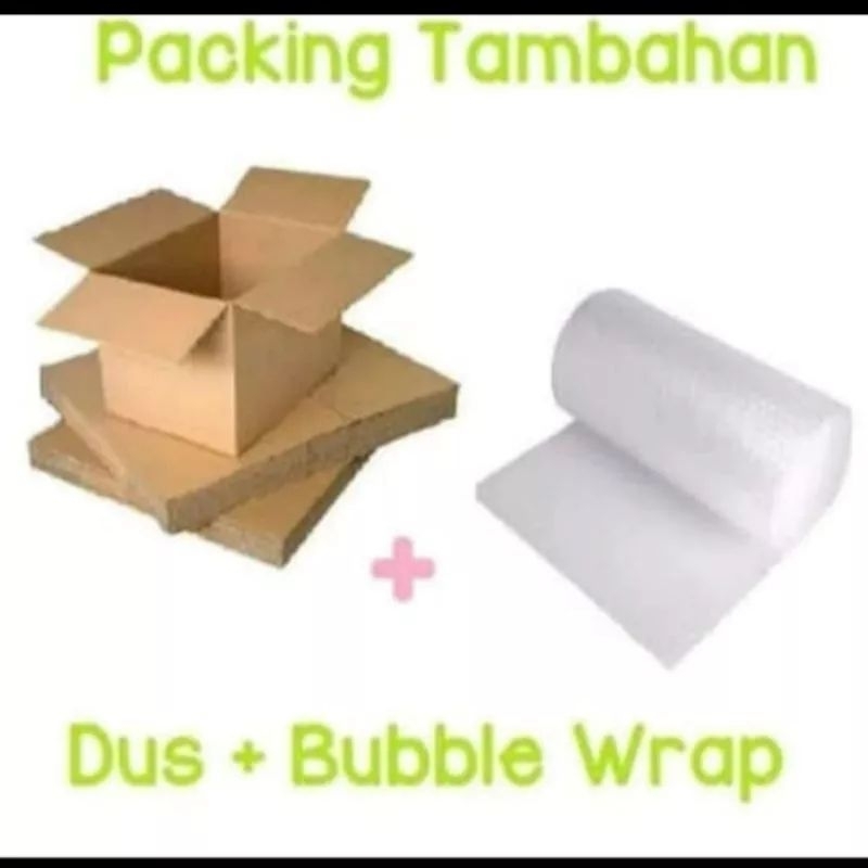 

PACKINGAN TAMBAHAN PENGAMAN PAKET KIRIMAN BUBBLE WRAP/DUS TIDAK JUAL PISAH, HANYA TAMBAHAN PENGAMAN PENGIRIMAN PAKET