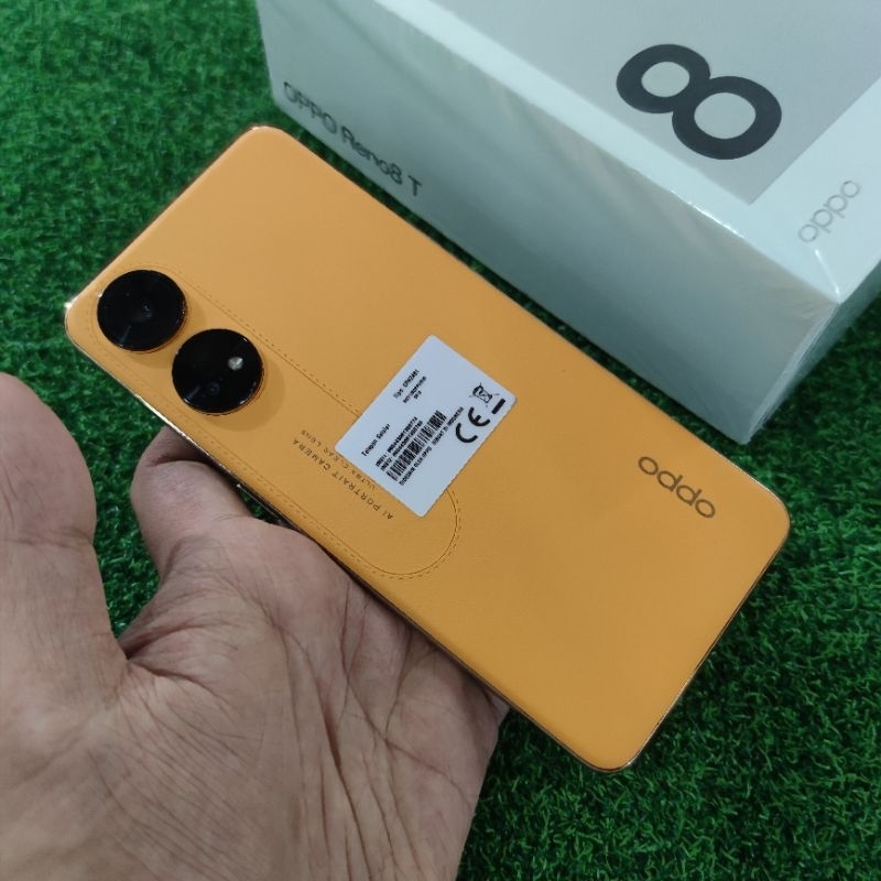 oppo reno 8t 8/256gb second bekas mulus fullset original resmi