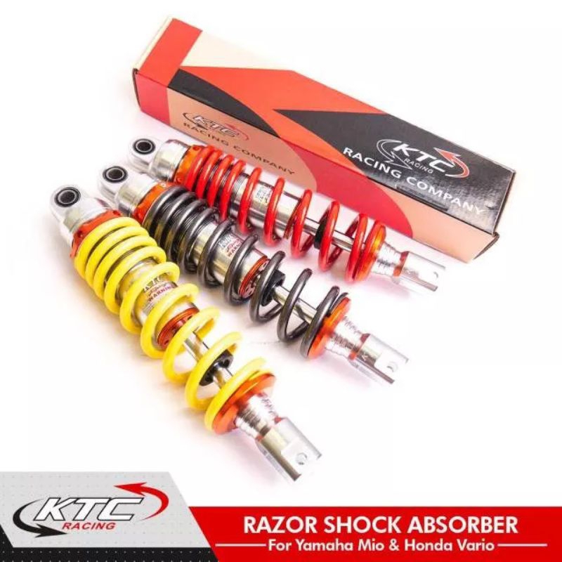 Ktc Racing - Shock Absorber Vario 150 Old | MIO | BEAT KTC RACING RAZOR Series  (Non Click )Non Tabu
