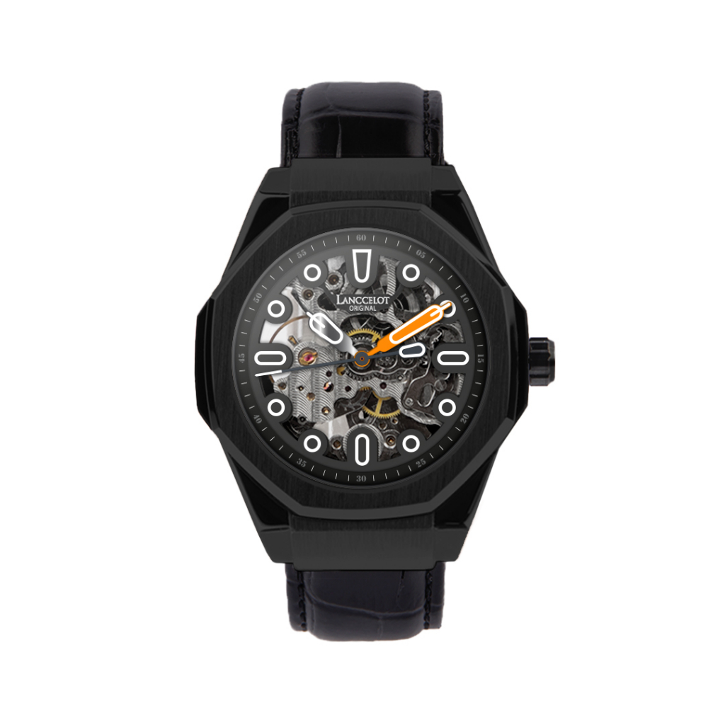 Jam Tangan Lanccelot Time Explorer Leather of Asteroid Pria