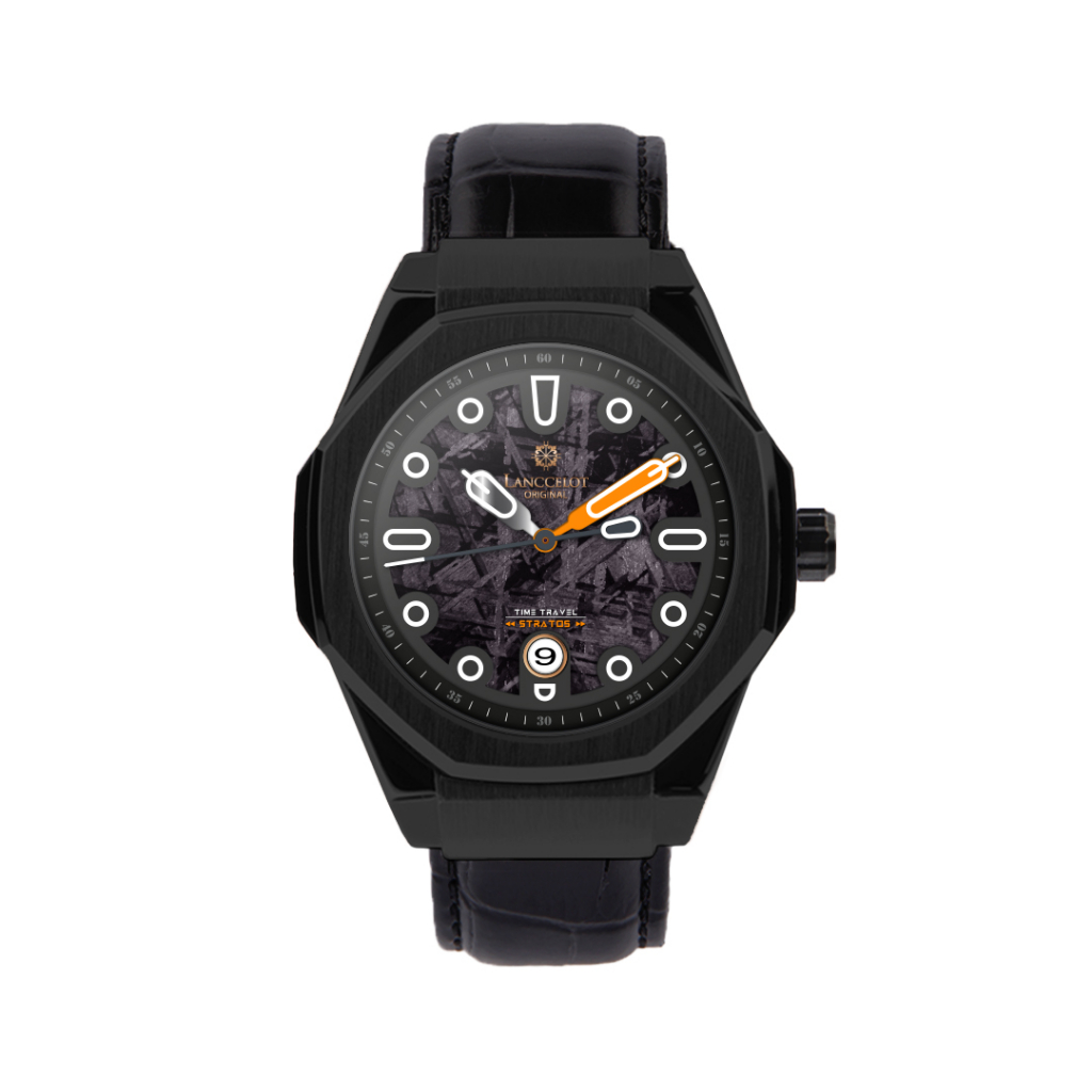 Jam Tangan Lanccelot Time Travel Leather of Asteroid Pria