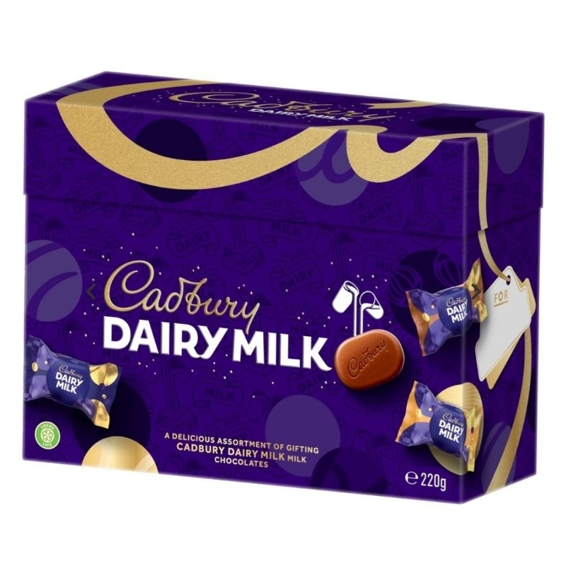 

Cadbury Dairy Milk Chocolate Gift Box 220g Cokelat Boks Made in Australia
