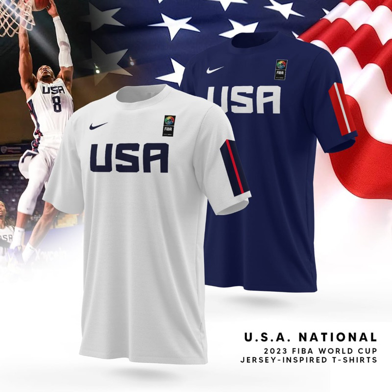 TSHIRT BASKET KAOS NBA FIBA WORLD CUP 2023 USA BASKETBALL