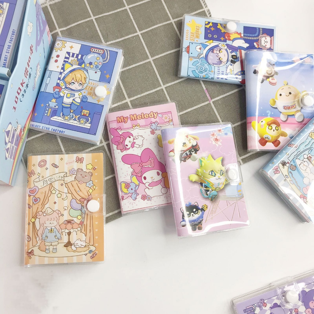 

NOTEBOOK MINI KARAKTER MOTIF KANCING MIKA / NOTEBOOK MINI