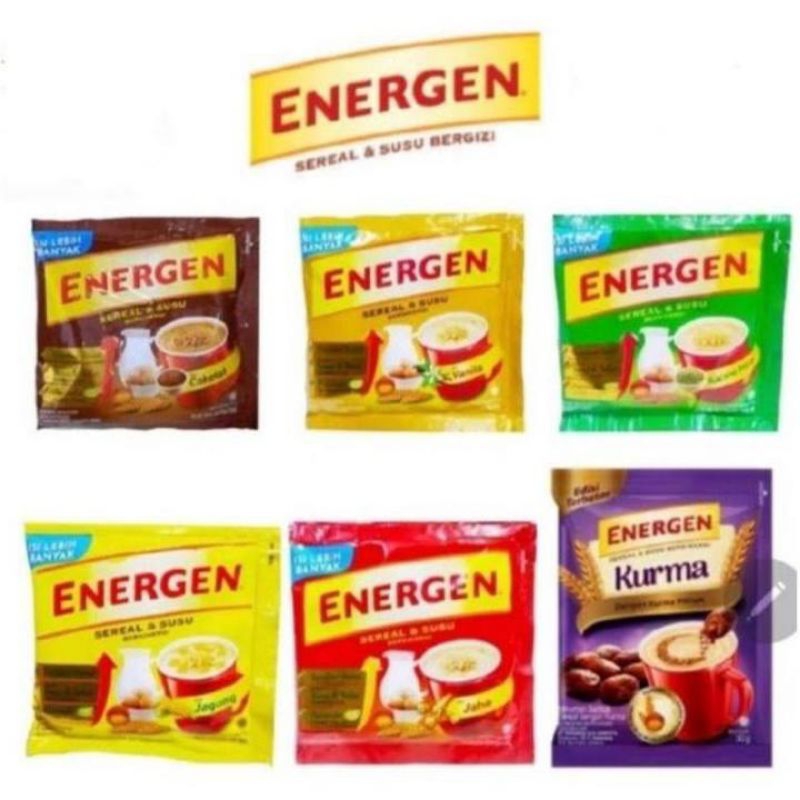 

Energen sereal vanila coklat kacang hijau