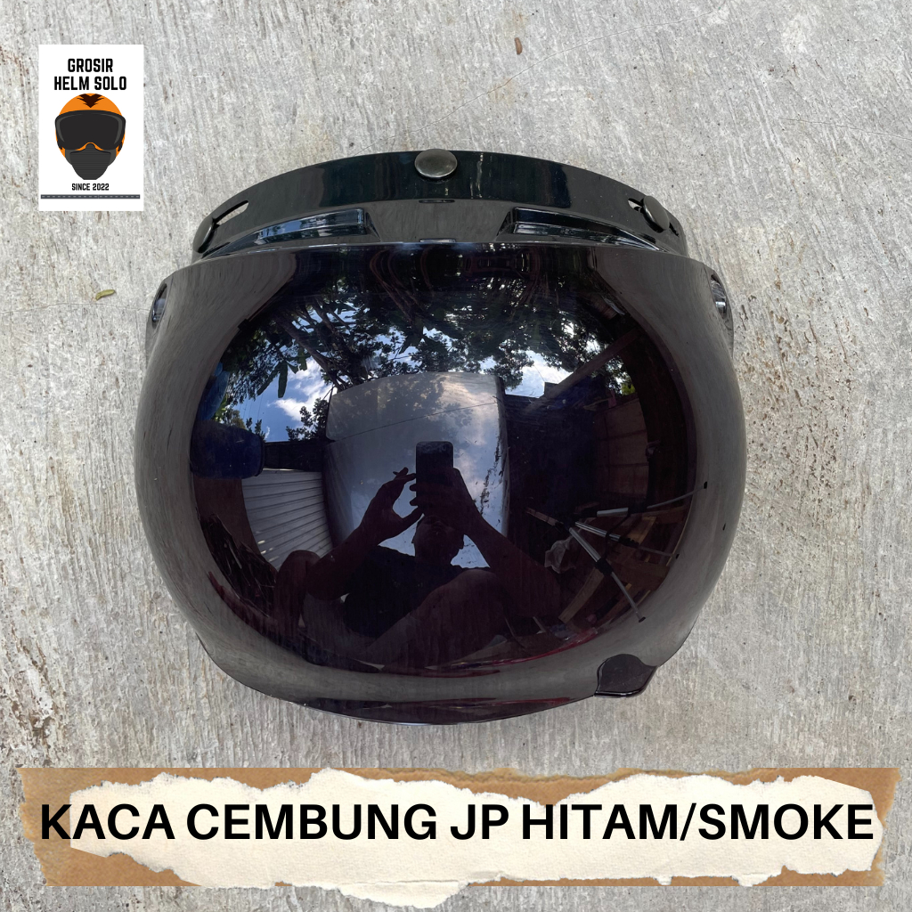 KACA HELM BOGO MODEL CEMBUNG WARNA SMOKE/CLEAR/SILVER/PELANGI ORIGINAL