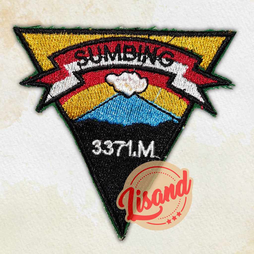 Patch Emblem Bordir Gunung Sumbing
