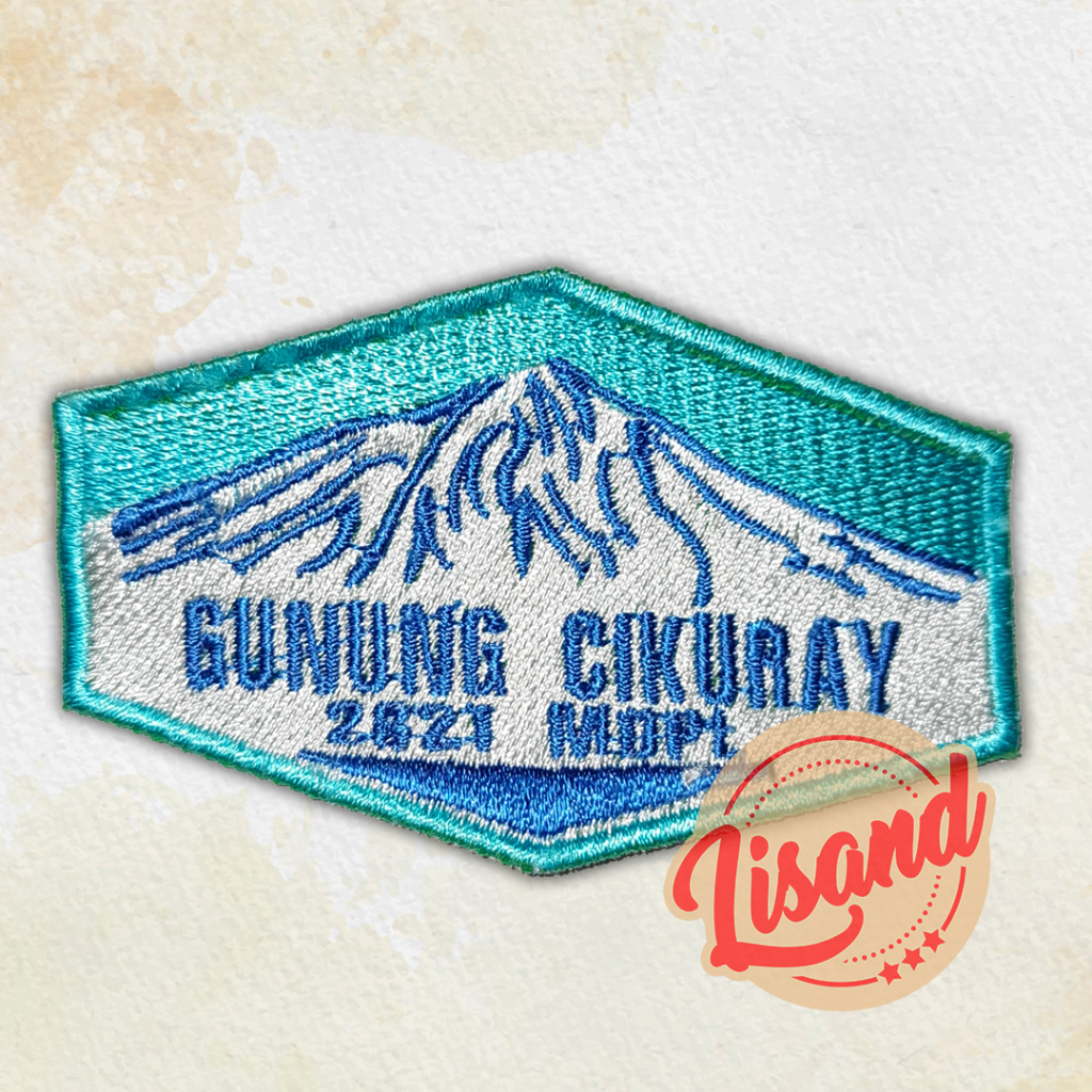 Patch Emblem Bordir Gunung Cikuray