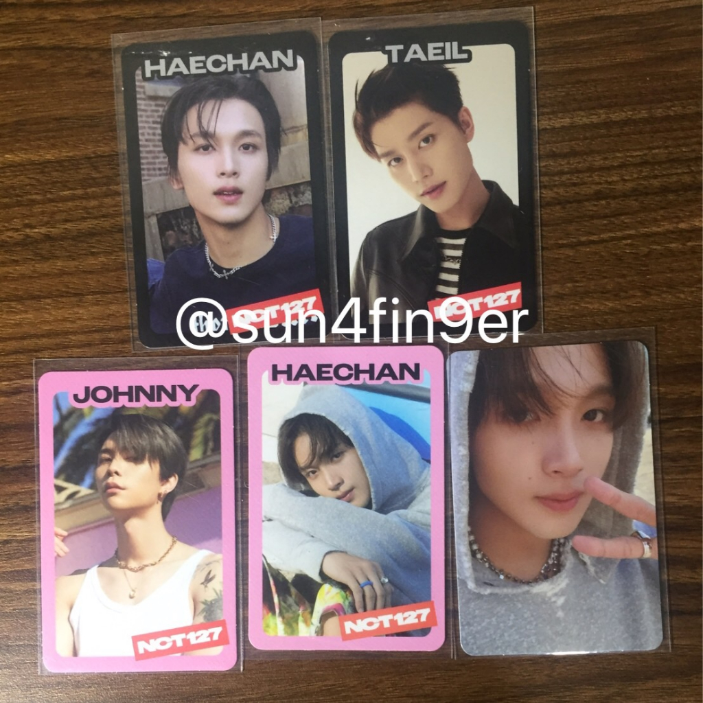 PC AAB AYYO AY-YO NCT 127 TC TRADING CARD CONCEPT SELCA A B VERSION BLACK PINK JOHNNY HAECHAN TAEIL 
