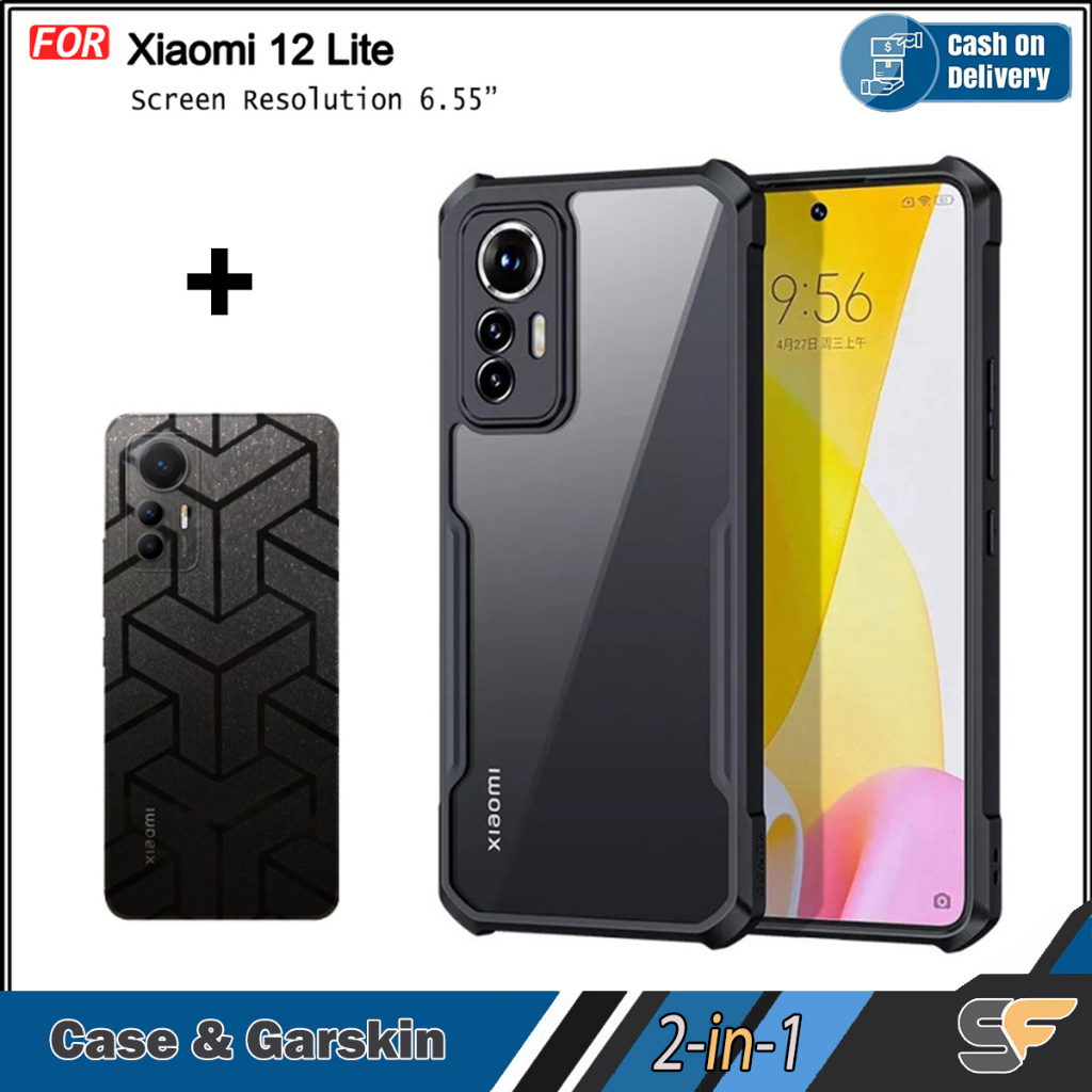 Paket 2in1 Case dan Garskin Anti Jamur Xiaomi  13T 13T Pro Xiaomi 12 Lite Mi 11 Lite Mi 10T 10T Pro 
