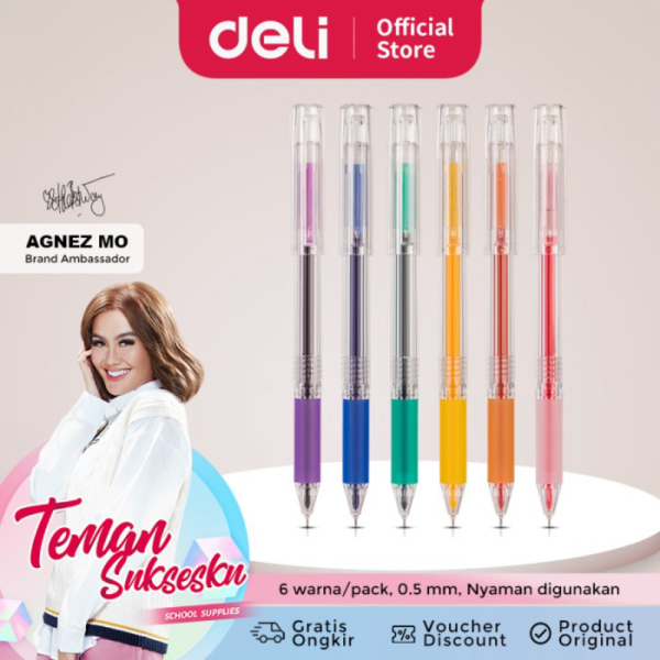 

Dijual Deli Pulpen Gel 6 Warna Cerah 0.5mm A125 Limited