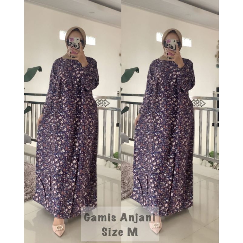 Gamis Anjani MZ/ gamis rayon/ gamis murah