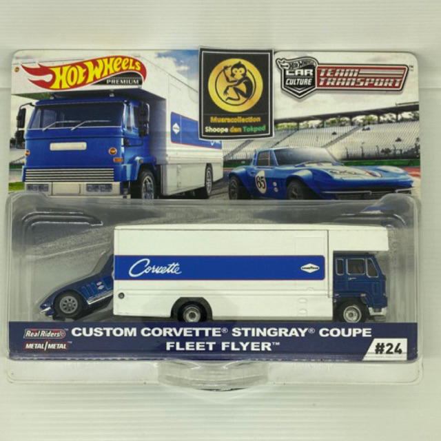 Hotwheels Team Transport Custom Corvette Stingray #24