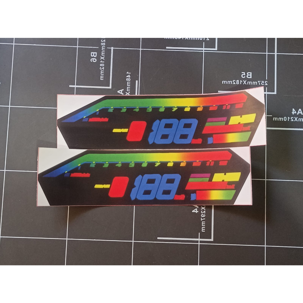 Stiker LCD Modif Warna Speedometer Honda CBR 150R Facelift Original