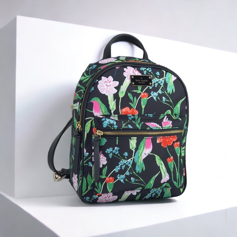 Original Kate Spade Small Bradley Wilson Road Hummingbird Floral Backpack