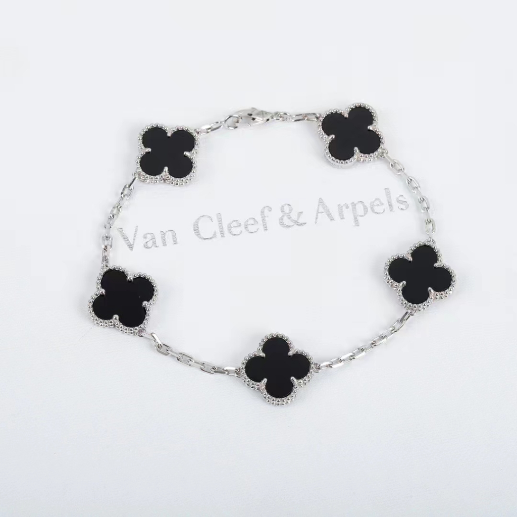 Van Cleef&Arpels vca five flowered Four-leaf clover bracelet