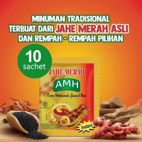 

Jahe Merah AMH Renceng 10 Sachet