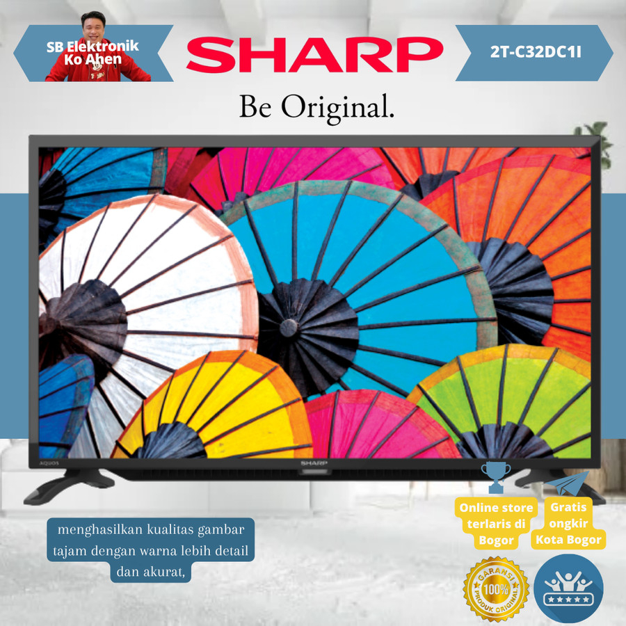 LED TV SHARP 2T-C32DC1I 32 INCH USB HDMI DIGITAL TV