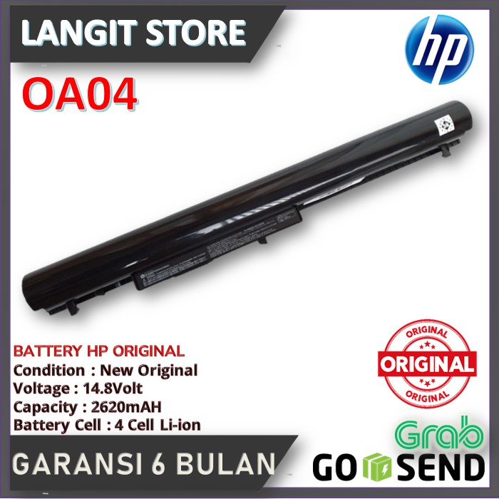Baterai Laptop HP Pavilion 14-G102AU, G008AU, G006AU, 14-G000 OA04
