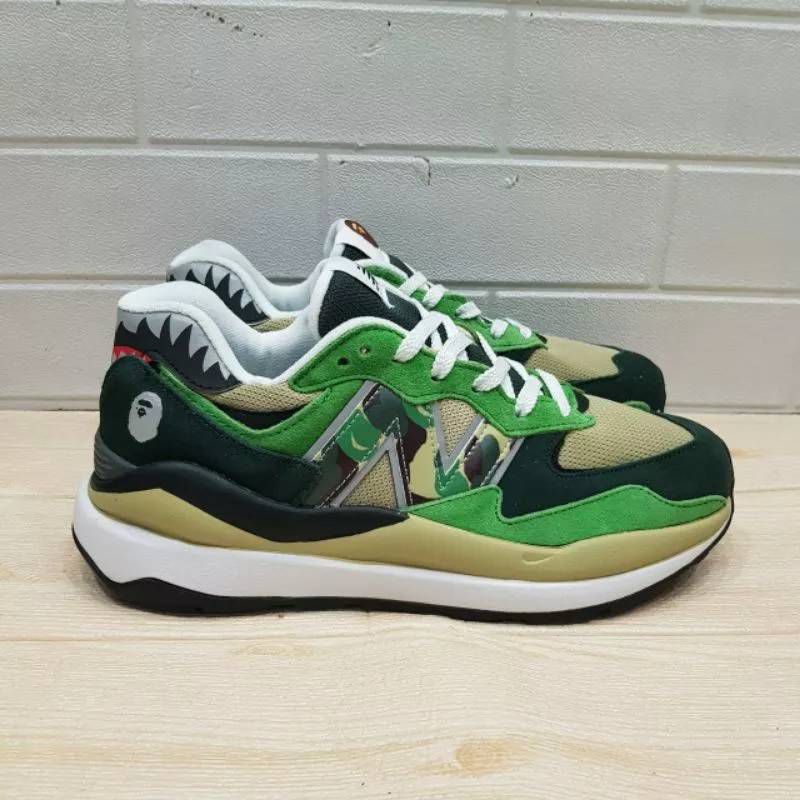 New Balance 57/40 x Bape Green Beige Premium Original