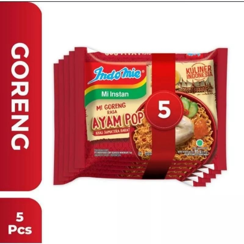 

5 PCS INDOMIE GORENG AYAM POP