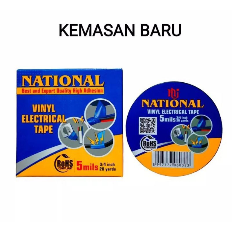 

National isolasi PVC, 5 mils x 3/4 x 20 yard