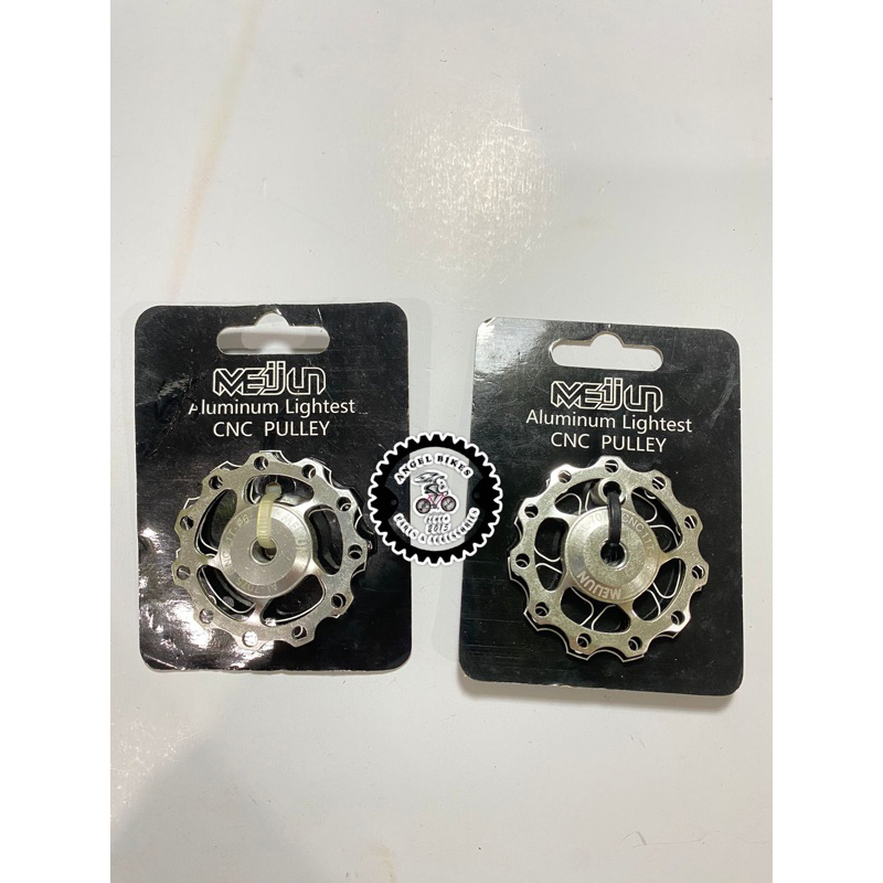 Pulley Rd 11T Meijun alumunium Cnc pulley Mtb roadbike Silver
