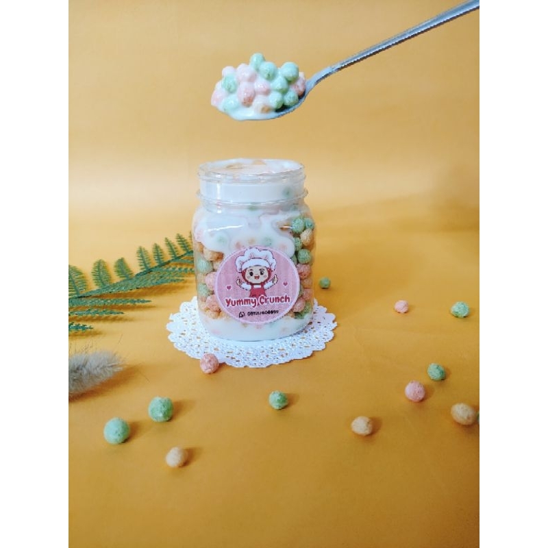 

Yummy Crunch/Nyamnyam crispy in jar/Vanilla Lumer dalam jar murah