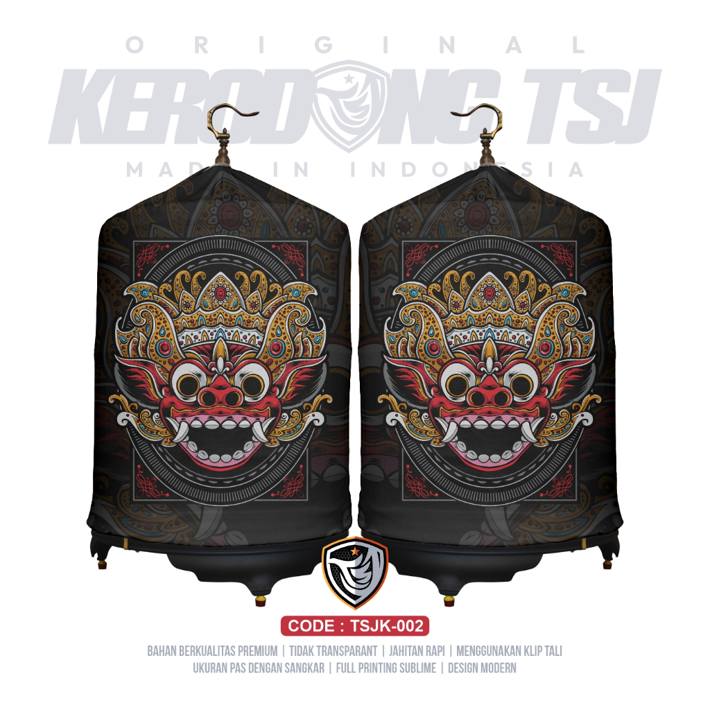 Kerodong Murai No 2 Barong Full Printing Kerodong TSJ