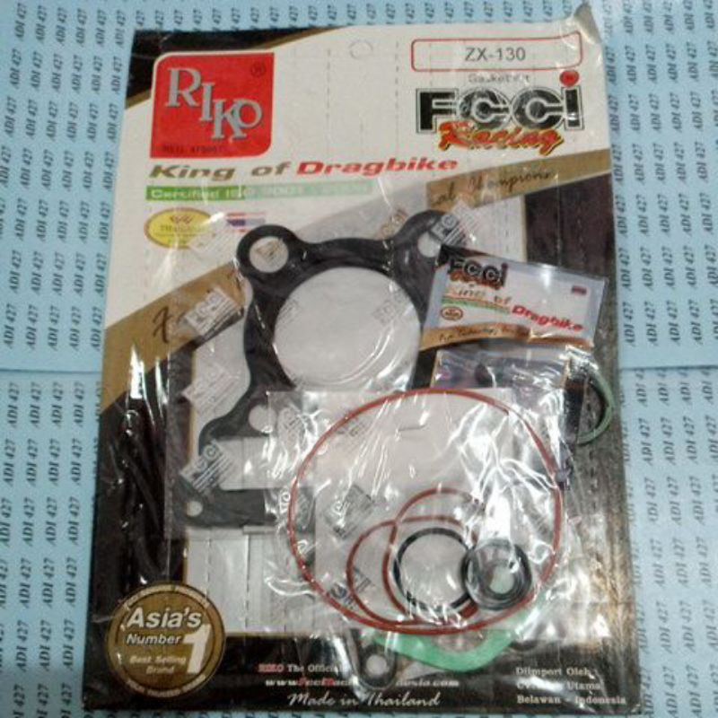 PAKING TOPSET ZX 130/ GASKET TOP SET ATAS HEAD BORING+SEAL KLEP KAWASAKI KAZE ZX 130 RIKO