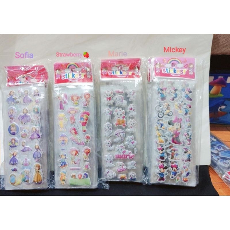 

Stiker Anak 3D Timbul Disney Karakter kartun & Stiker Tidak Timbul