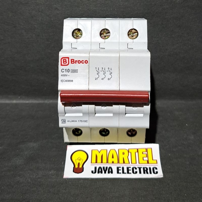 Mcb broco 3 phase 10A