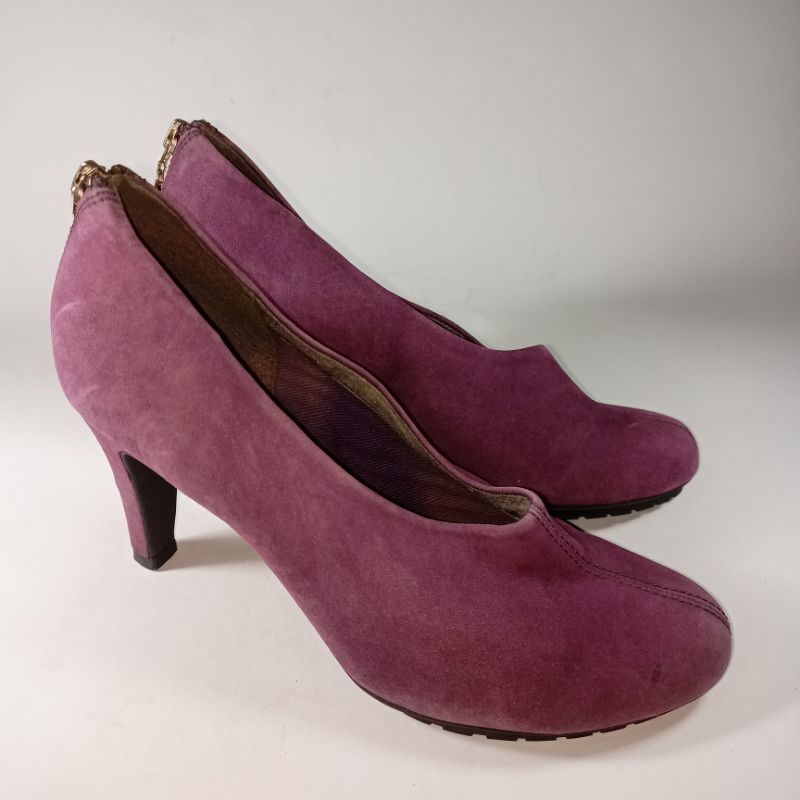 Clarks original leather heels 38 size women shoes
