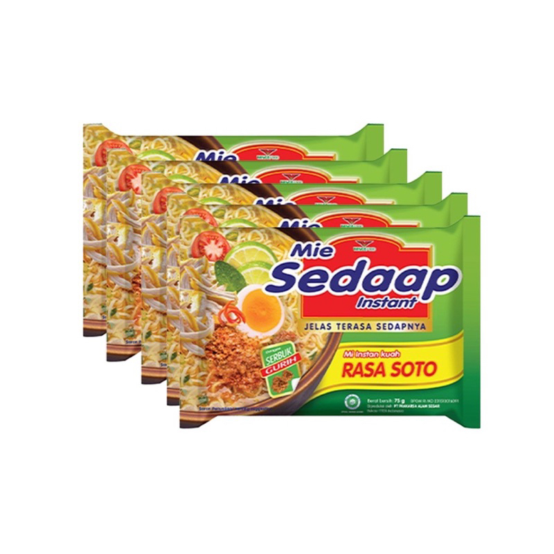 

Mie Sedap Rasa Soto 5pcs @75gr