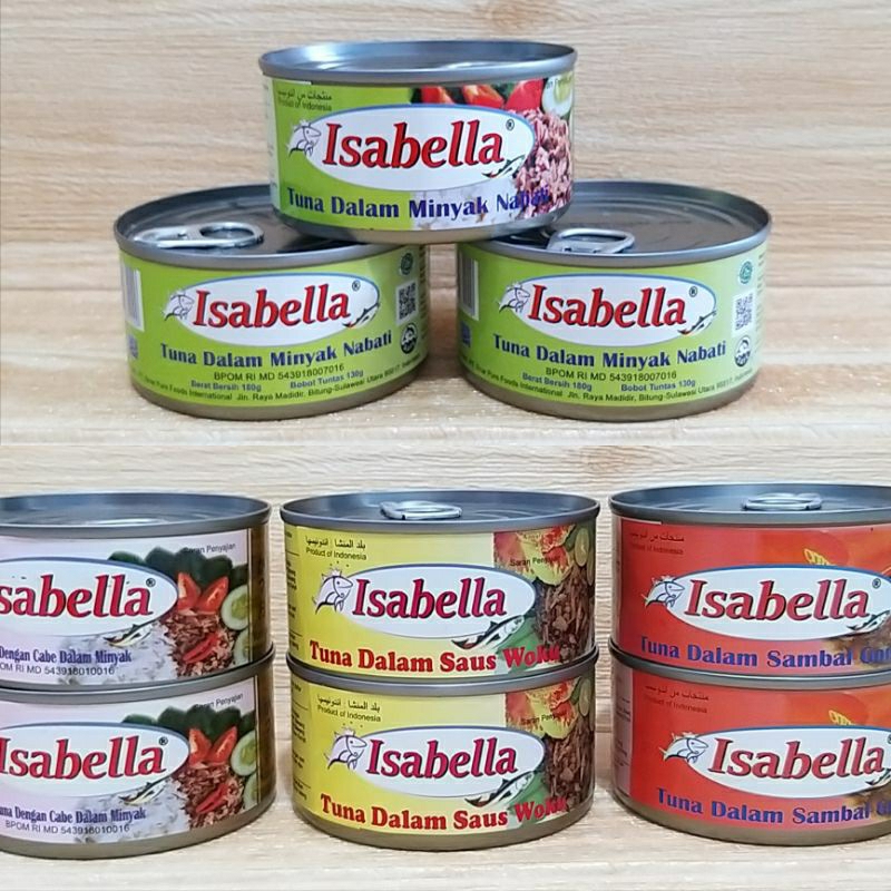 

✔MURAH Isabella Tuna Kaleng All Varian 130gr Halal / Tuna Isabella / Tuna