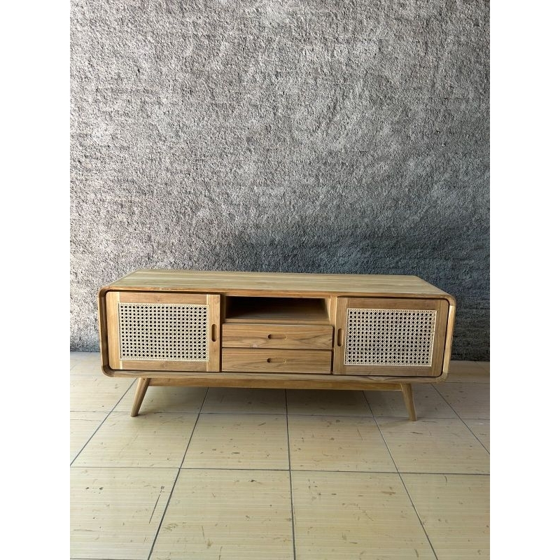 meja TV kayu jati jepara / bufet minimalis kayu jati solid